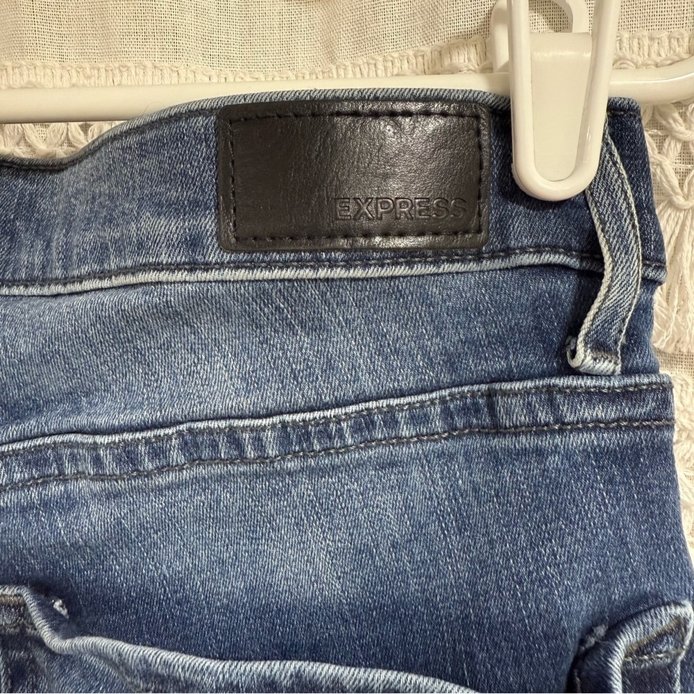Express Perfect Legging High Rise Denim Size 12 - Picture 5 of 5